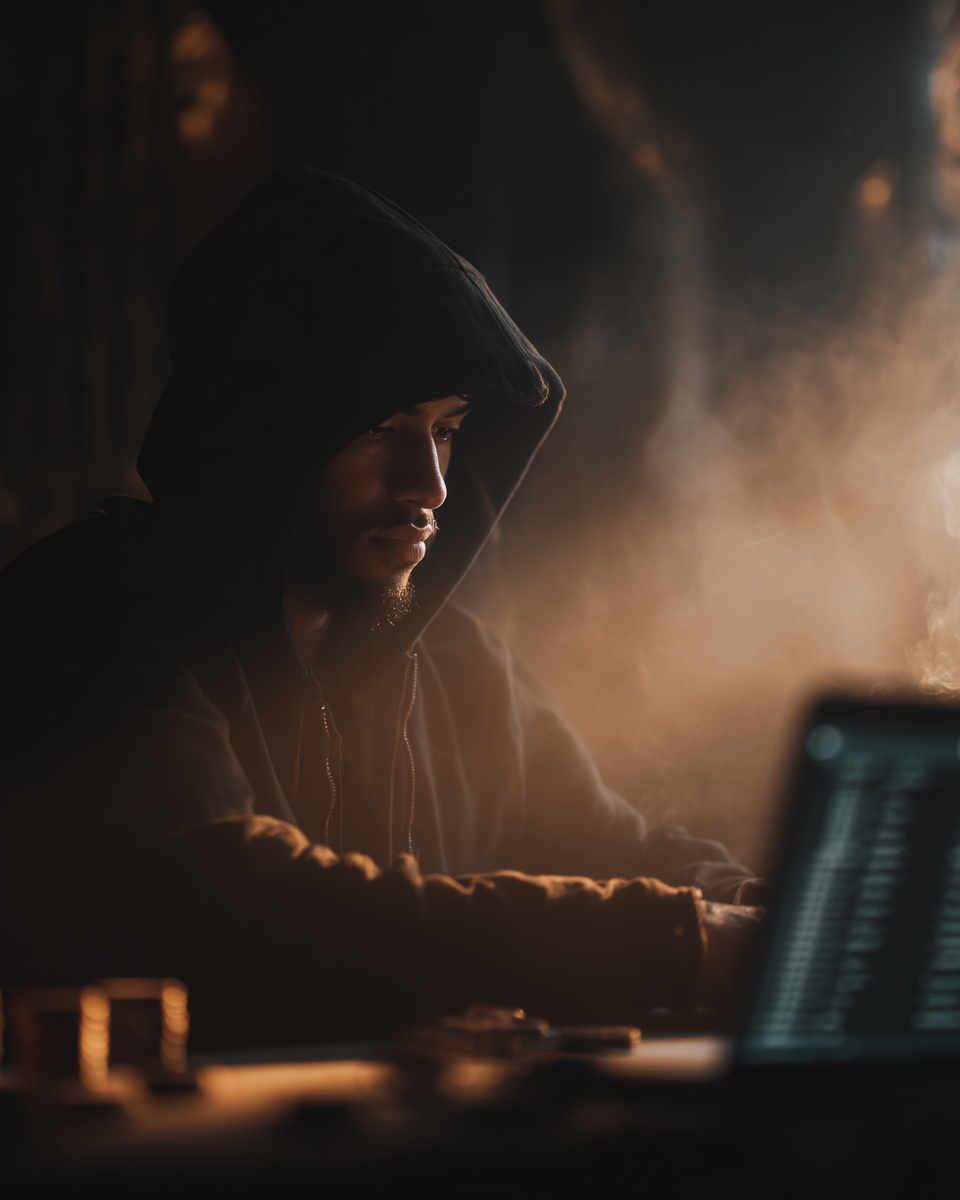 Tephao Cinematic Medium Shot Of A Man Wearing A Dark Hoodie S B67a7555 Cdcc 476c 8fef 00aa779b7046 0